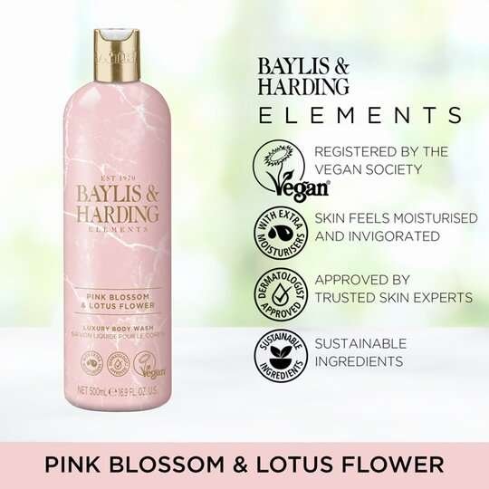 Baylis & Harding Pink Blossom & Lotus Body Wash 500ml