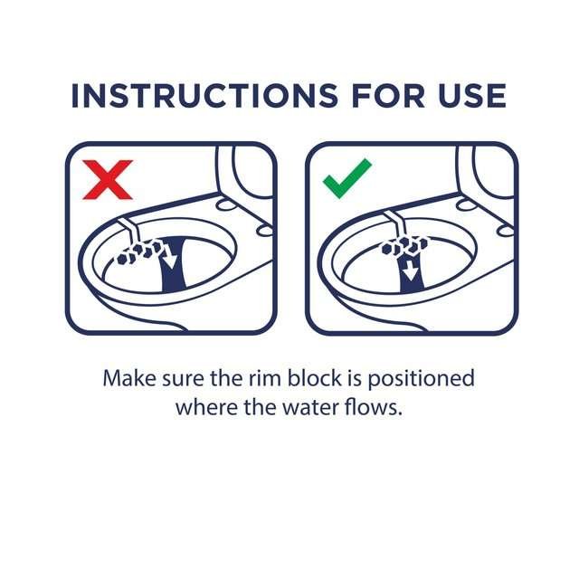 Domestos Power 5 Winter Sparkle Toilet Rim Block 55g