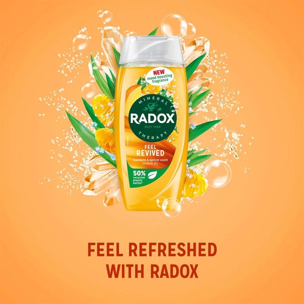 Radox Feel Revived Mandarin & Apricot Shower Gel 225ml