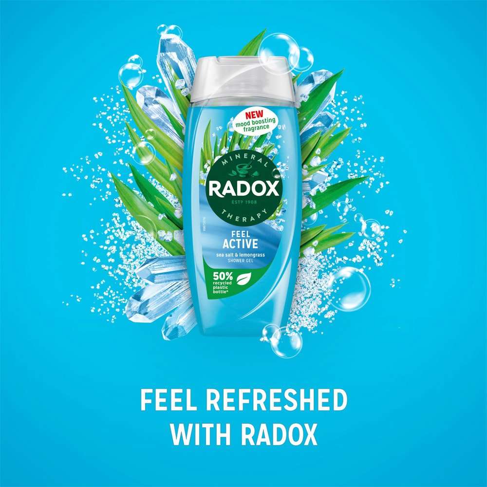 Radox Feel Active Sea Salt & Lemongrass Shower Gel 225ml