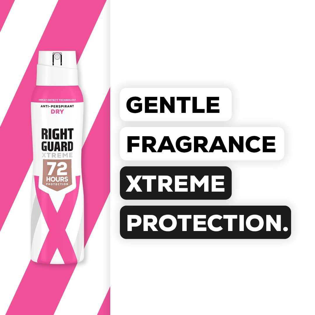 Right Guard Xtreme Dry Woman 72hr Antiperspirant Deodorant 150ml