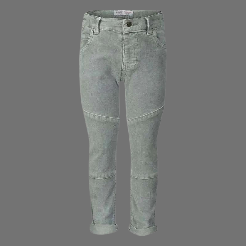 Minoti Boys Light Grey Slim Corduroy Trousers