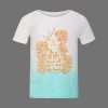 Baby Town Baby Girls Aqua Gradient T-Shirt