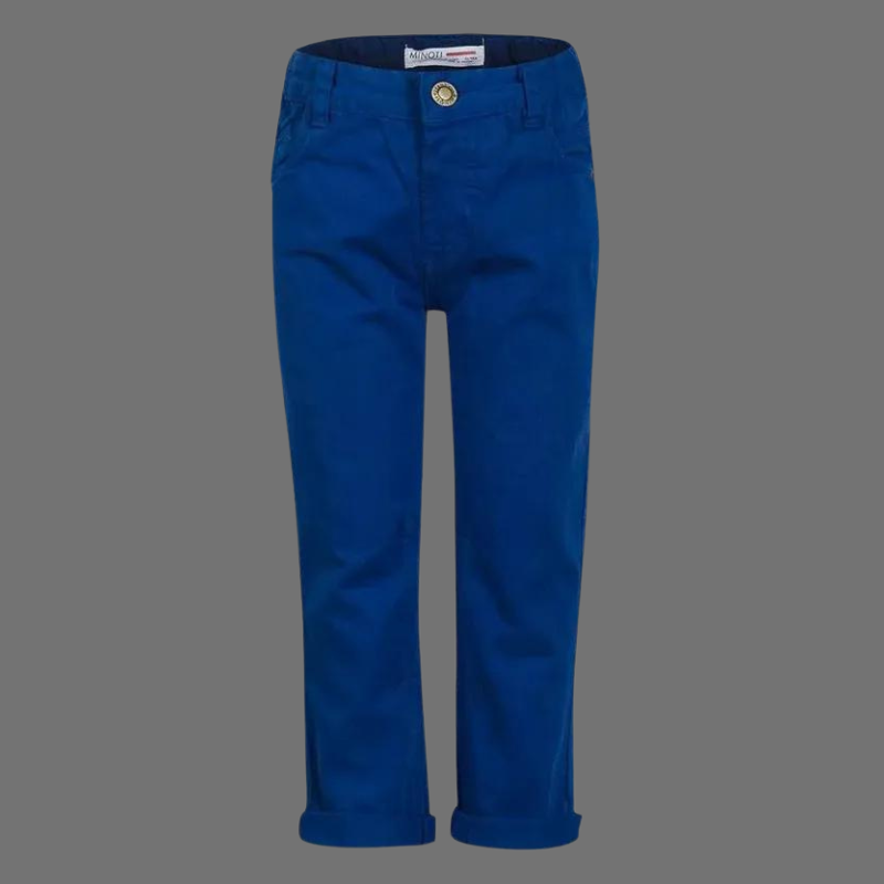 Minoti Baby Boys Blue Twilled Chino