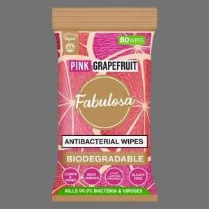 Fabulosa Pink Grapefruit Antibacterial Cleaning Wipes 80 Pack