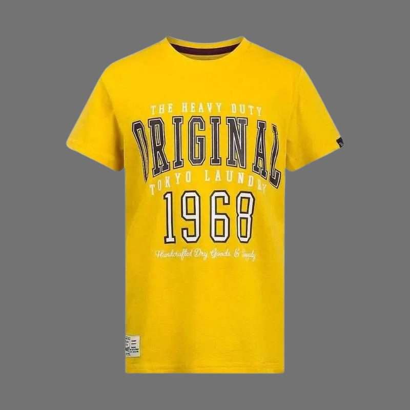 Tokyo Laundry Boys Originals 1968 Yellow T-Shirt