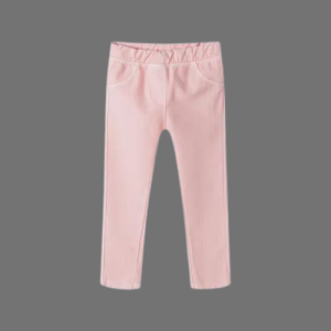 Minoti Baby Girls Pique-Effect Pink Jeggings