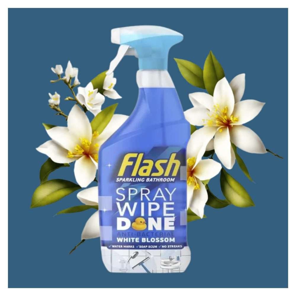 Flash Spray Wipe Done White Blossom 800ml
