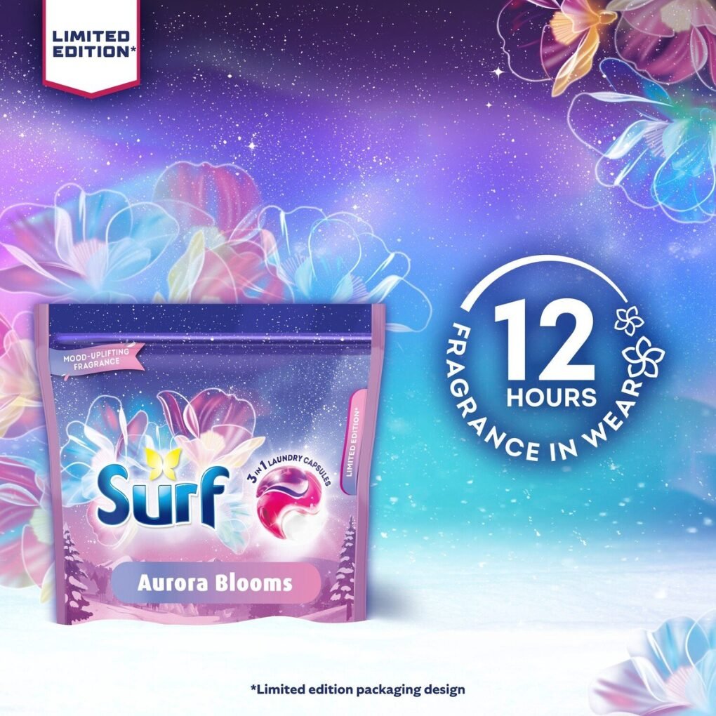 Surf 3 in 1 Laundry Pods Aurora Blooms 39 Washes