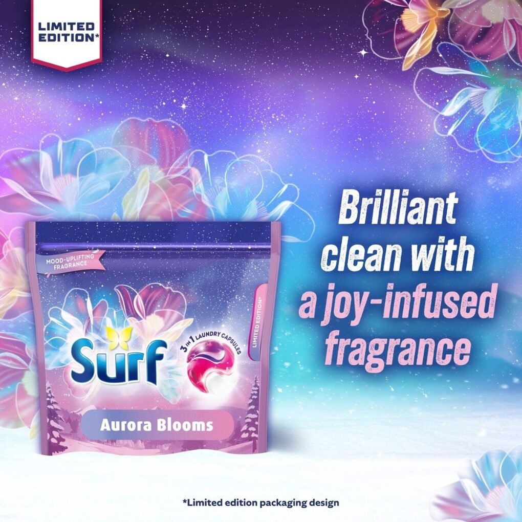 Surf 3 in 1 Laundry Pods Aurora Blooms 39 Washes