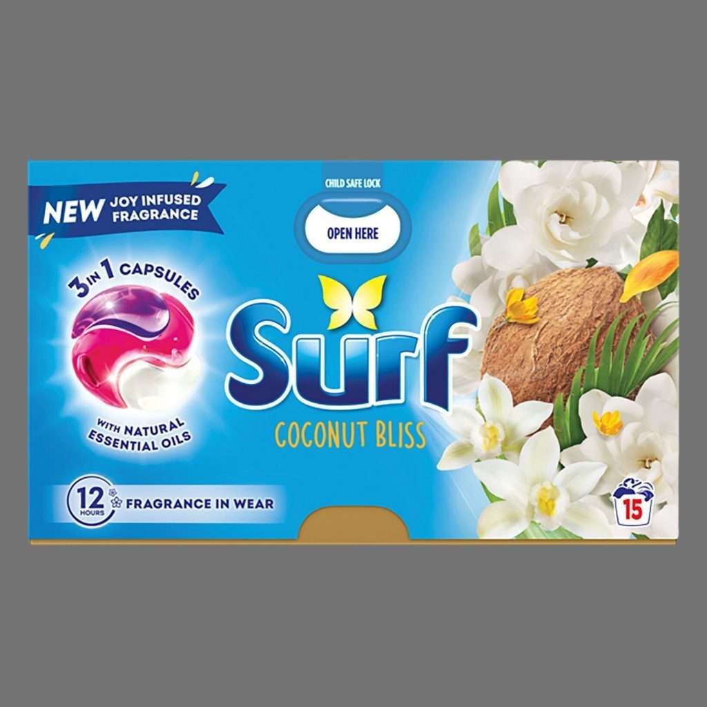 Surf Coconut Bliss 3 in 1 Washing Capsules 15 Washes