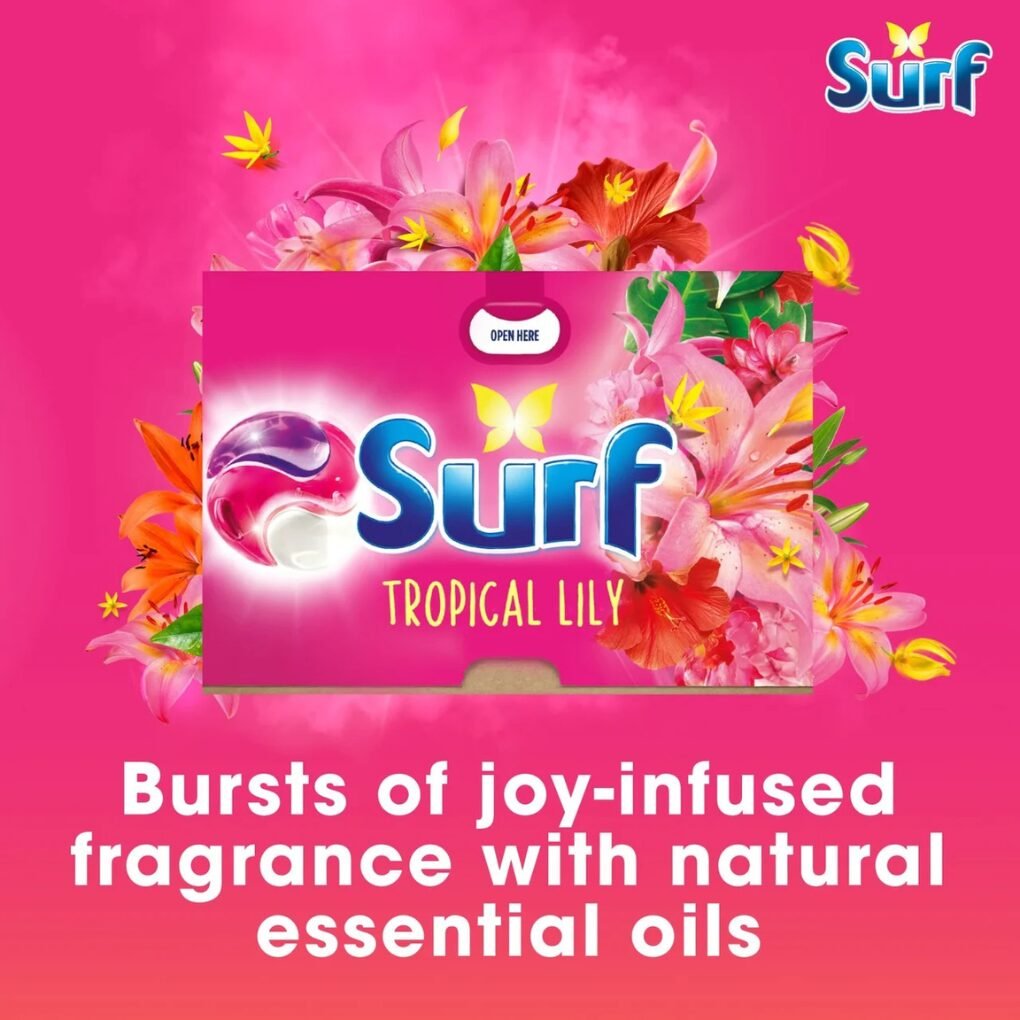 Surf Tropical Lily 3 in 1 Washing Capsules 15 Washes