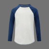 Mantis Boys Blue & White Long Sleeve Baseball Top