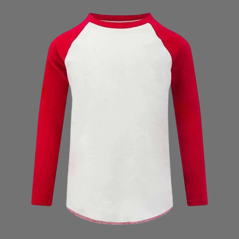 Mantis Boys Red & White Long Sleeve Baseball Top Mantis Boys Red & White Long Sleeve Baseball Top