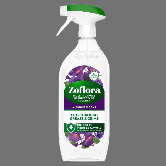 Zoflora Midnight Blooms Multipurpose Disinfectant Spray 800ml Zoflora Midnight Blooms Multipurpose Disinfectant Spray 800ml