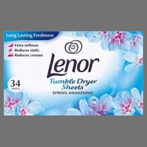 Lenor Fabric Tumble Dryer Sheets Spring Awakening 34 Sheets