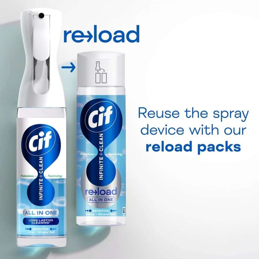 Cif Infinite Clean All in One Sensitive Lotus and Mineral Salts Spray 280ml