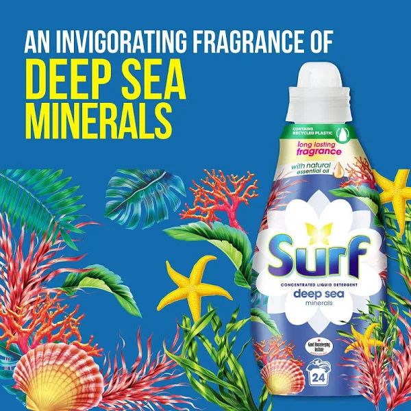Surf Deep Sea Liquid Laundry Detergent 24 Washes 648ml