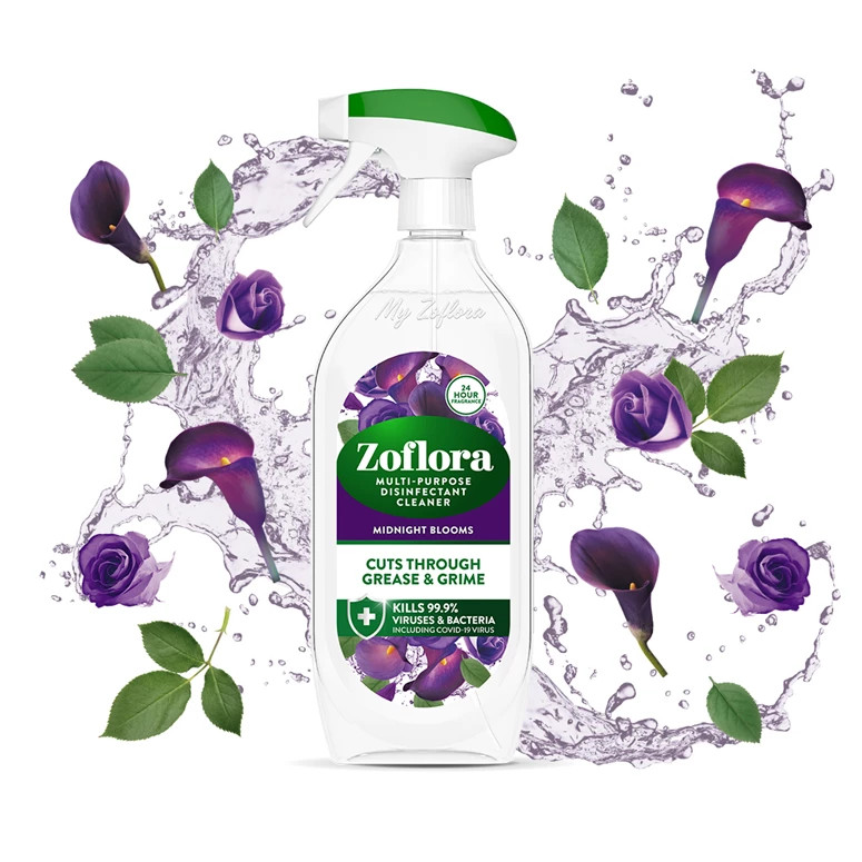 Zoflora Midnight Blooms Multipurpose Disinfectant Spray 800ml Zoflora Midnight Blooms Multipurpose Disinfectant Spray 800ml