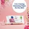 Nivea Biodegradable Face Cleansing Wipes Dry Skin