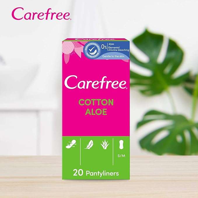 Carefree Cotton Aloe Vera Scent Pantyliners
