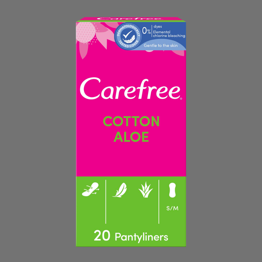 Carefree Cotton Aloe Vera Scent Pantyliners