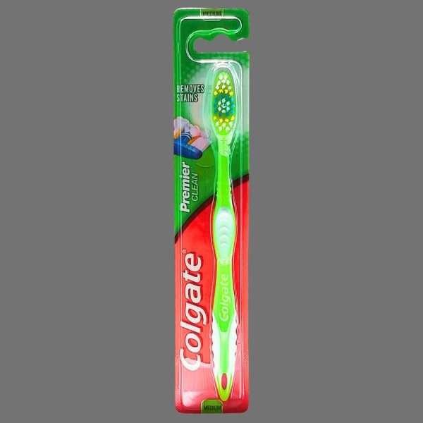 Colgate Premier Clean Green Medium Toothbrush – Henry & Hunter