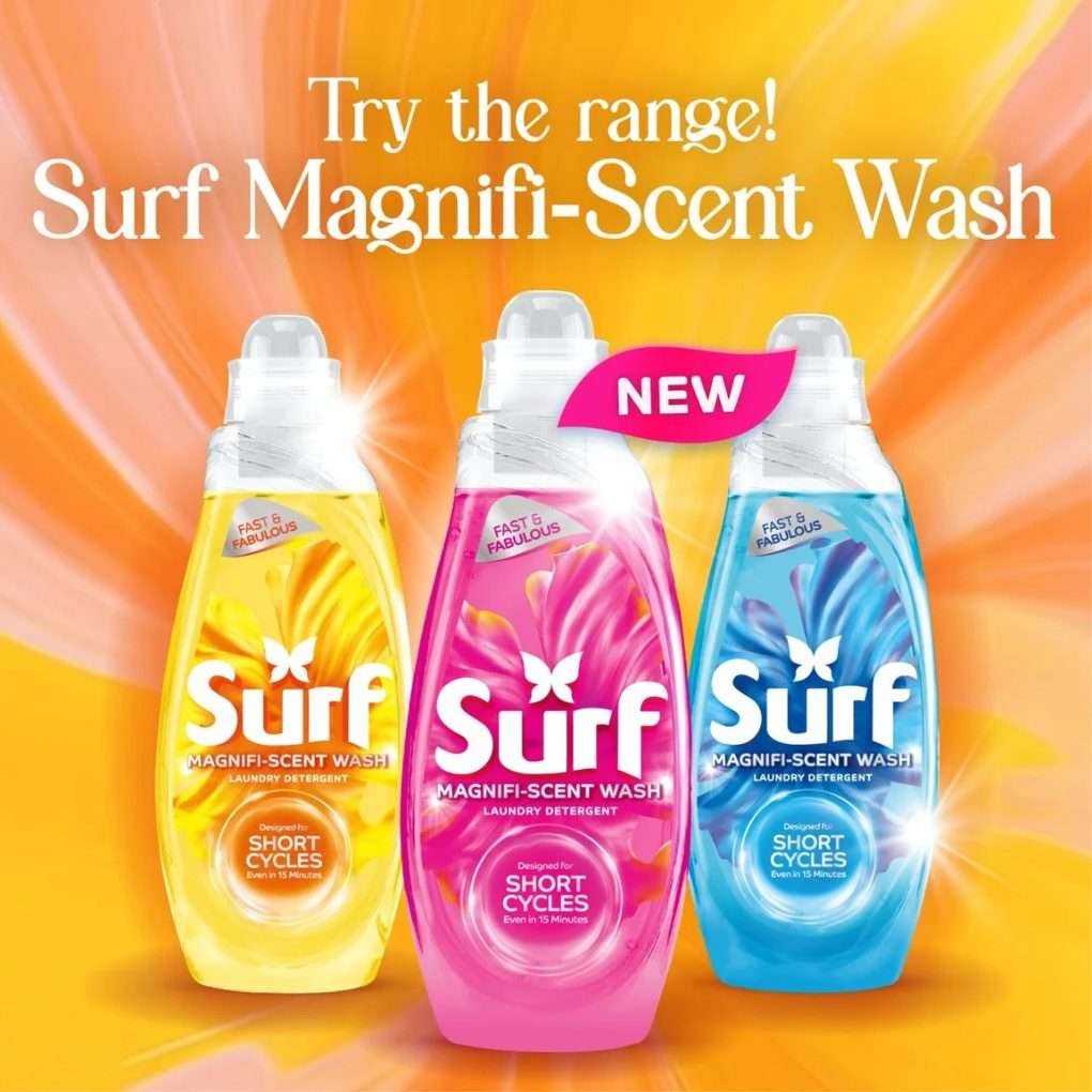 Surf Sunshine Blossom Magnifi-Scent Laundry Detergent 31 Washes 837ml Surf Sunshine Blossom Magnifi-Scent Laundry Detergent 31 Washes 837ml