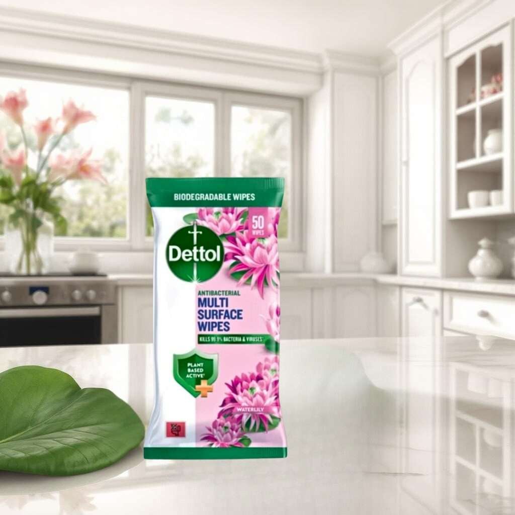 Dettol Waterlily Anti-bacterial Wipes 50 pack