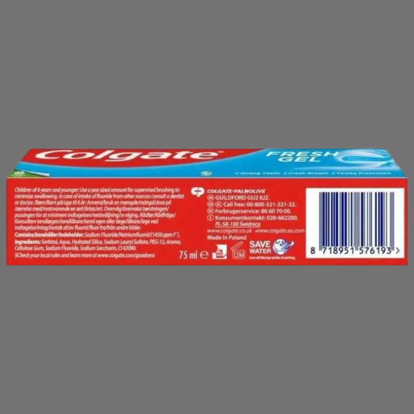 Colgate Blue Minty Fresh Gel Toothpaste 75ml – Henry & Hunter