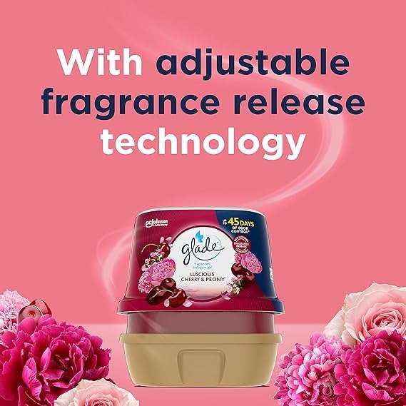 Glade Bathroom Gel Air Freshener Cherry & Peony 180g