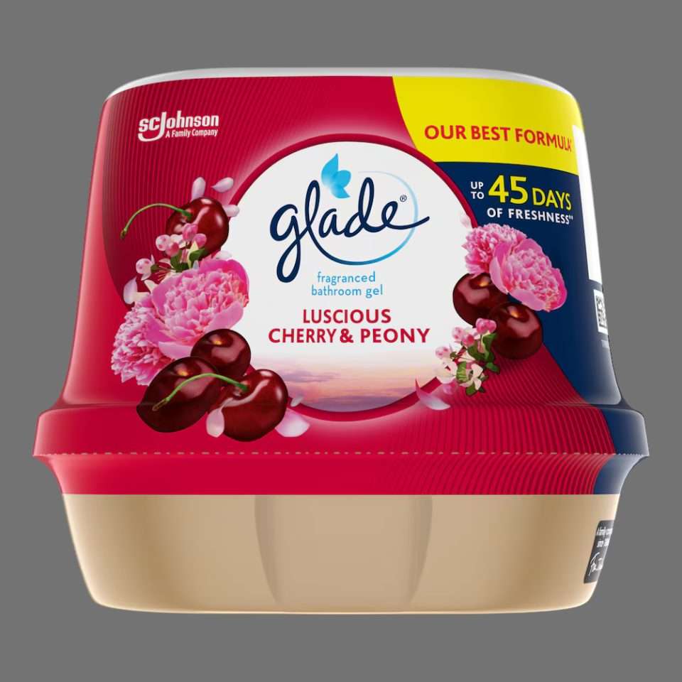 Glade Bathroom Gel Air Freshener Cherry & Peony 180g