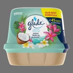 Glade Bathroom Gel Air Freshener Exotic Tropical Blossoms 180g