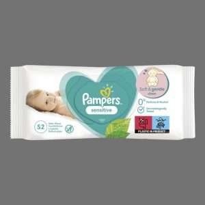 Pampers Sensitive Plant Based Baby Wipes 52pk