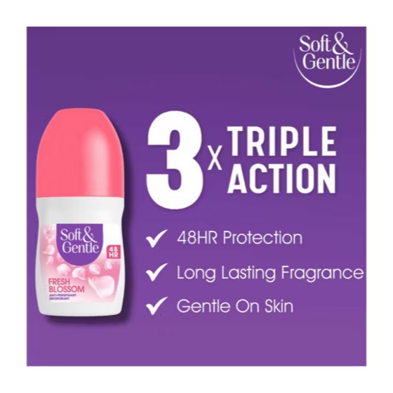Soft & Gentle Fresh Blossom Anti-Perspirant Roll-On Deodorant 50ml