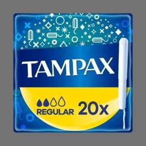 Tampax Regular Tampons Applicator Cardboard