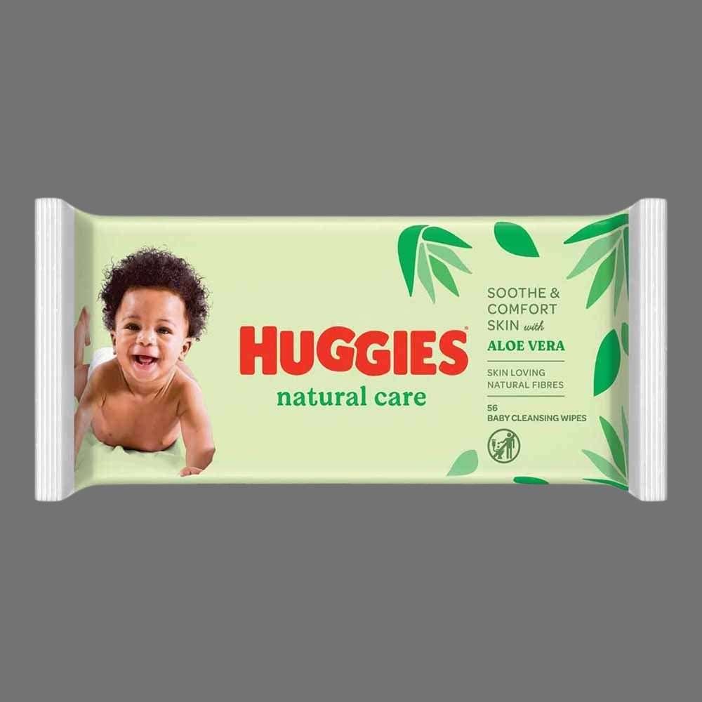 Huggies Natural Care Aloe Vera Baby Wipes 56pk Huggies Natural Care Aloe Vera Baby Wipes 56pk