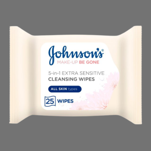 Johnson’s Make Up Be Gone Sensitive Wipes 25pk