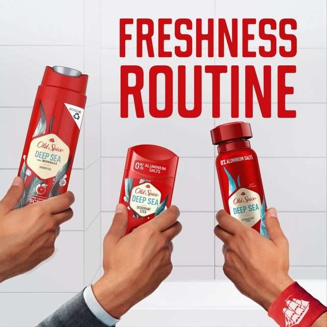 Old Spice Deep Sea 3-in-1 Shower Gel & Shampoo 250ml