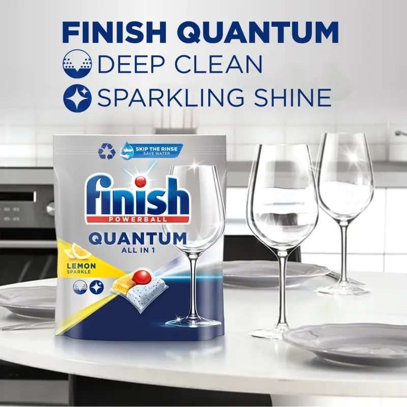 Finish All In 1 Quantum Lemon Sparkle 23 Tabs Finish All In 1 Quantum Lemon Sparkle 23 Tabs