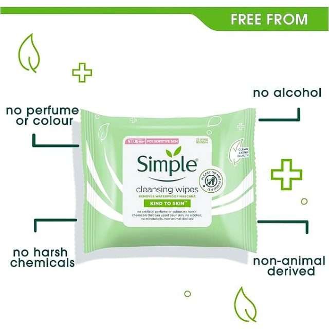 Simple Exfoliating Cleansing Wipes 25pk Simple Exfoliating Cleansing Wipes 25pk