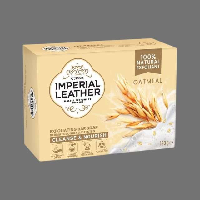 Imperial Leather Oatmeal Exfoliating Soap Bar 120g Imperial Leather Oatmeal Exfoliating Soap Bar 120g