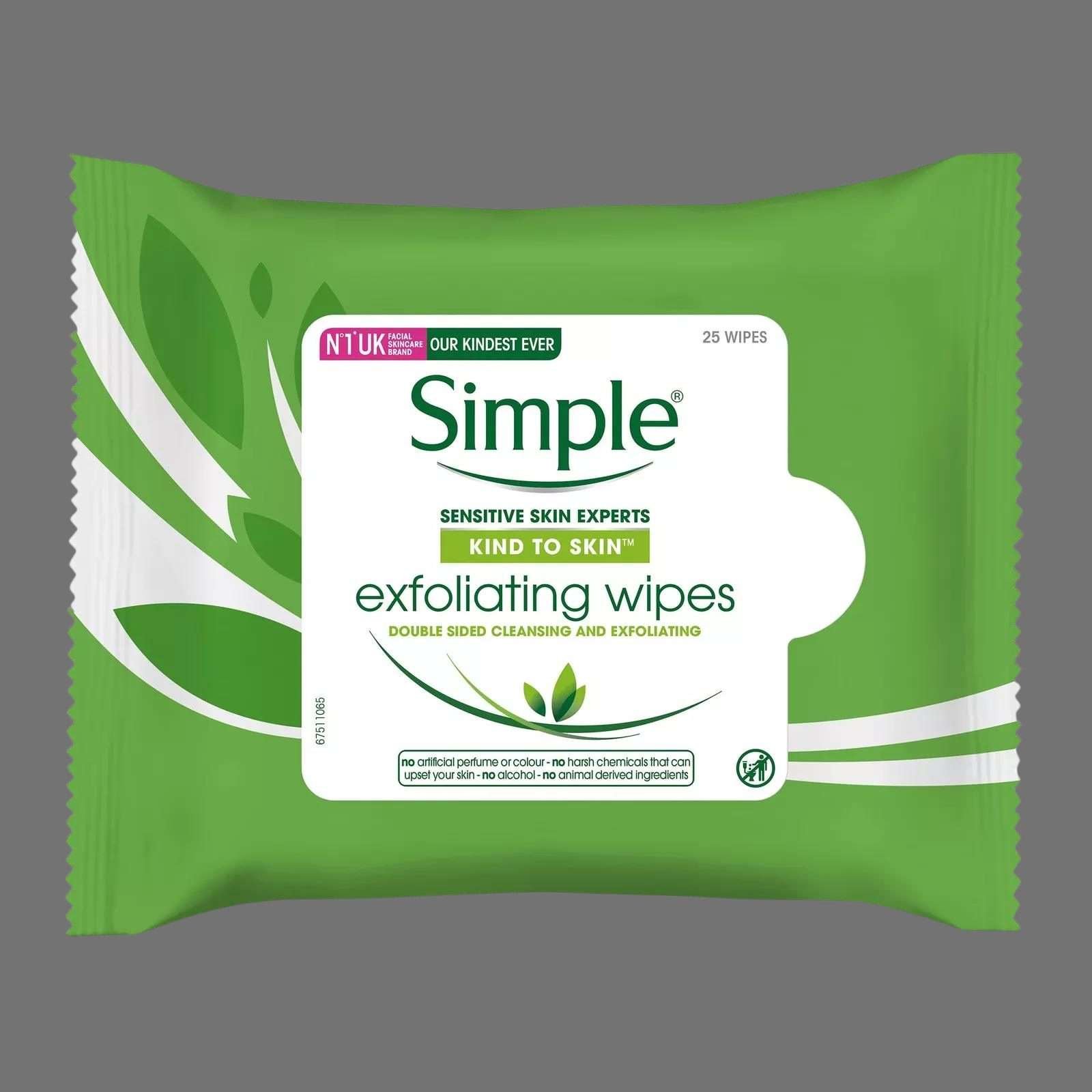 Simple Exfoliating Cleansing Wipes 25pk Simple Exfoliating Cleansing Wipes 25pk