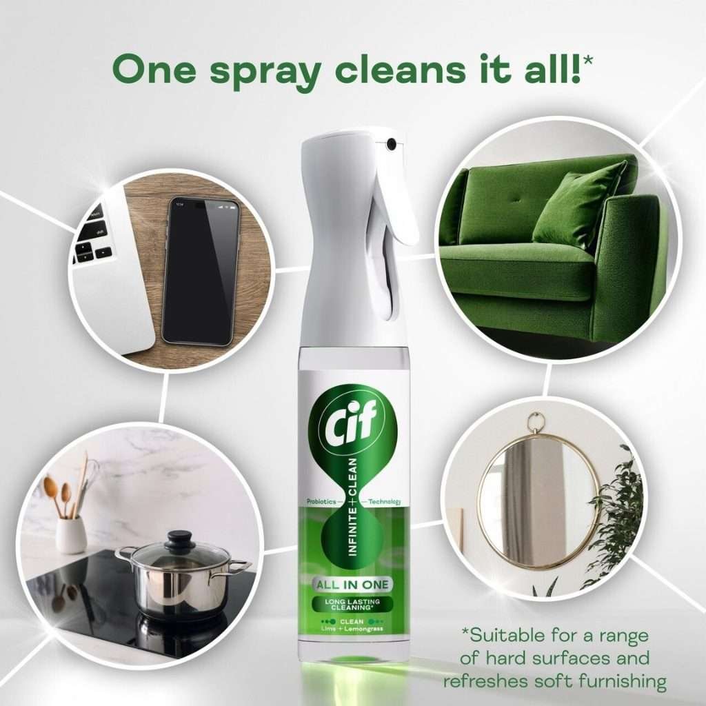 Cif Infinite Clean All-in-One Clean Lime & Lemongrass Spray 280ml
