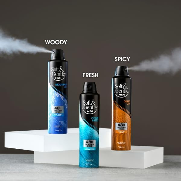 Soft Gentle Men Desert Dry Anti-Perspirant 250ml Henry Hunter