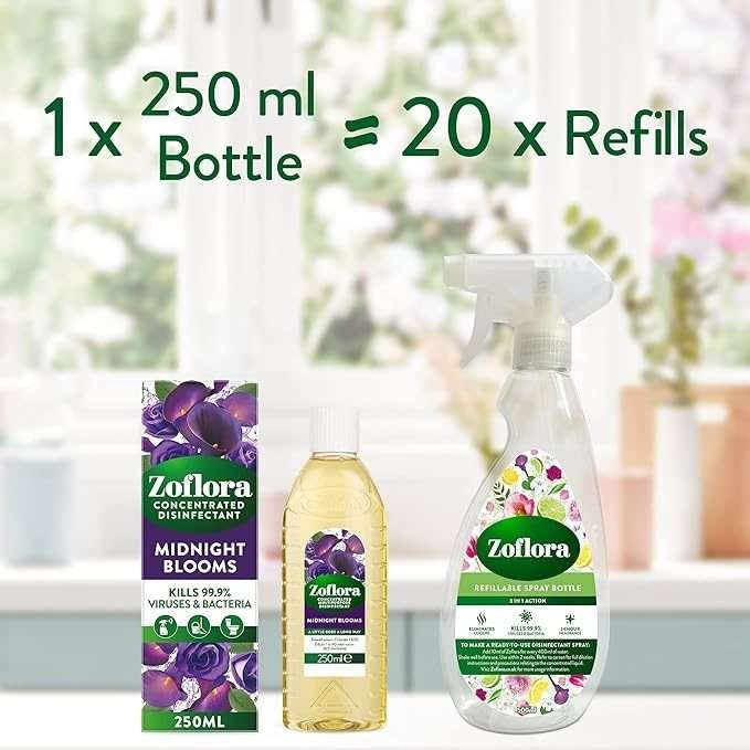 Zoflora Midnight Bloom Concentrated Disinfectant 250ml Zoflora Midnight Bloom Concentrated Disinfectant 250ml