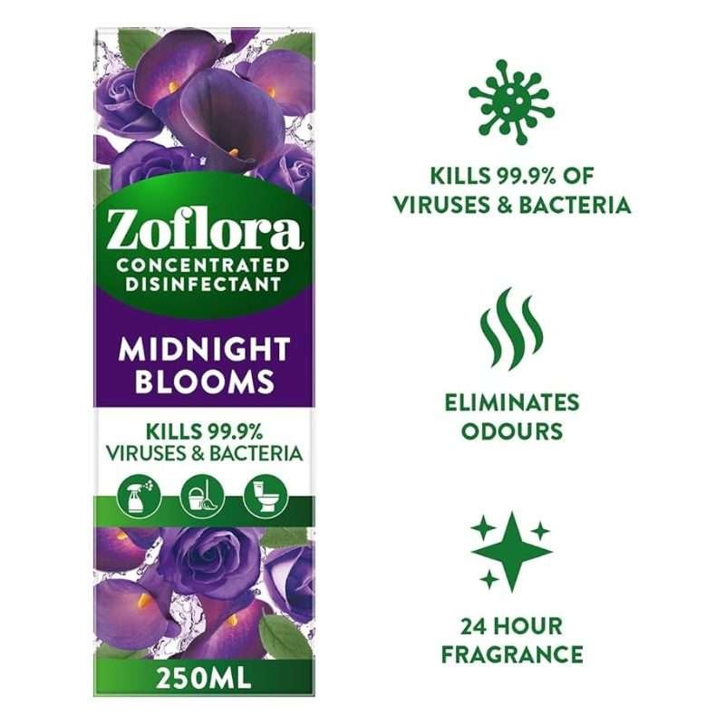 Zoflora Midnight Bloom Concentrated Disinfectant 250ml Zoflora Midnight Bloom Concentrated Disinfectant 250ml