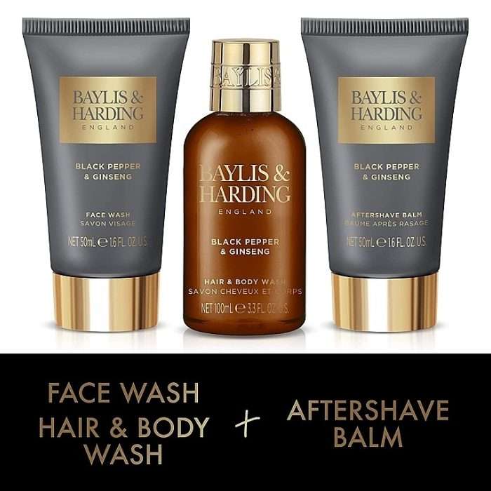 Baylis & Harding Pepper & Ginseng Wash Bag Gift Set