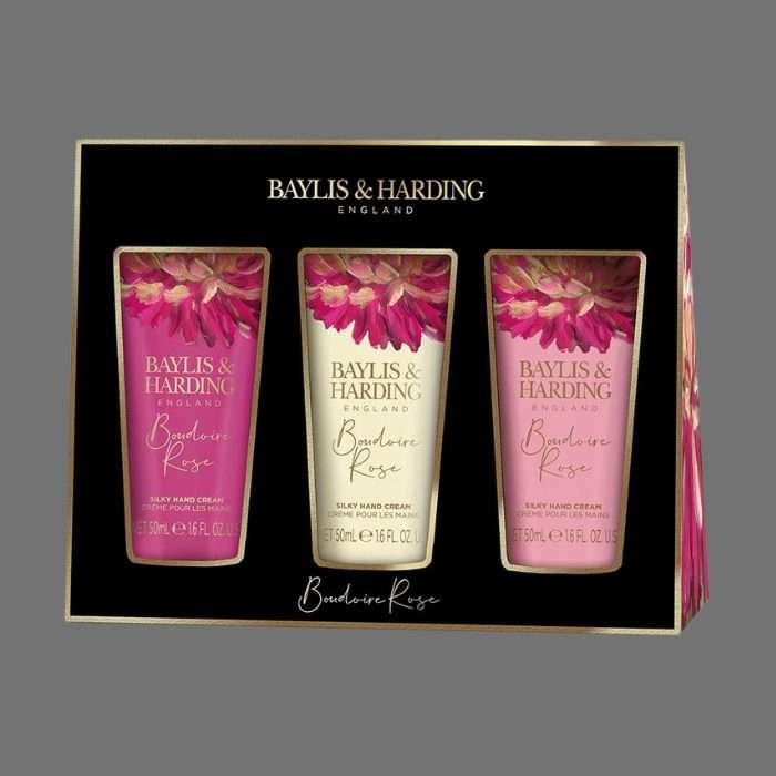 Baylis & Harding Boudoire Rose Hand Cream Trio
