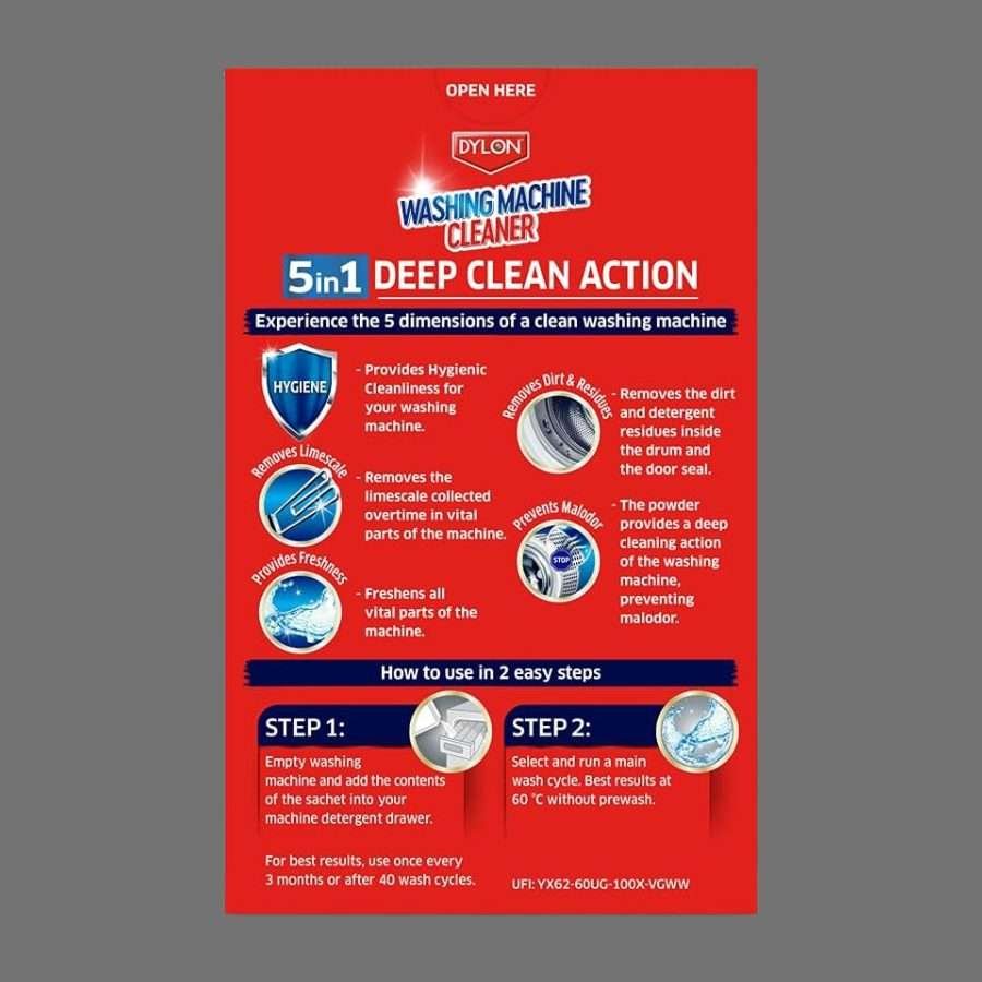Dylon Washing Machine Cleaner 75g Dylon Washing Machine Cleaner 75g